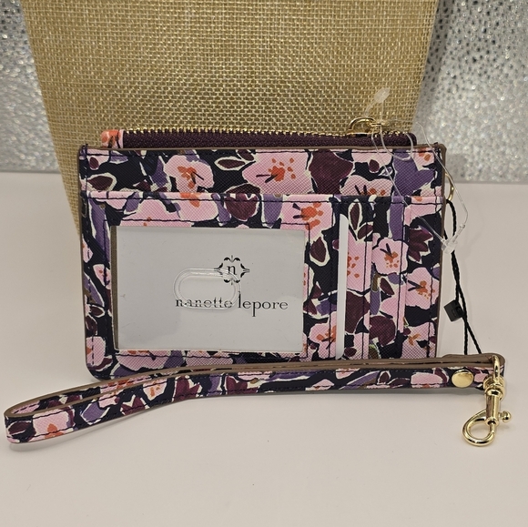 Nanette Lepore Handbags - Nanette Lepore Floral Card Holder Wristlet